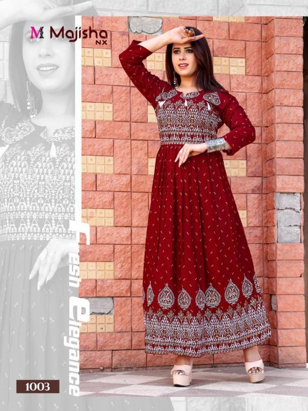 Majisha Nx Maisaa 1 Fancy Rayon Long Kurti 